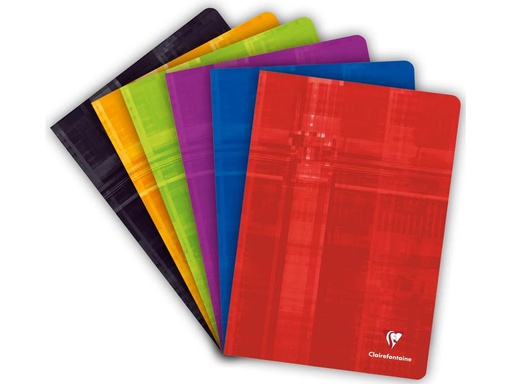[90245786 1400999] Clairefontaine Schulheft 40 Blatt, A4, blanko, assortiert
