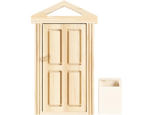 [90245796 1378061] Creativ Company Mini-Utensilien Elfentür / Wichteltür 18 x 5.5 cm