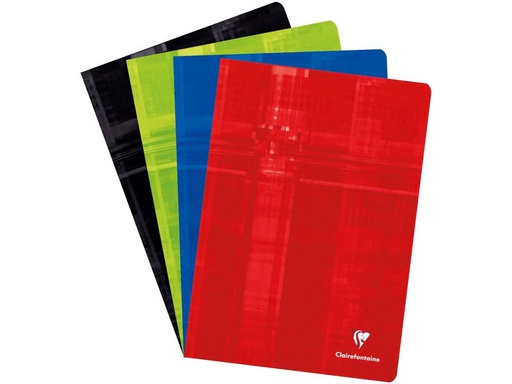 [90245857 1401002] Clairefontaine Schulheft 40 Blatt, A4, 5 mm kariert, assortiert