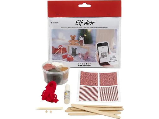 [90245872 1378037] Creativ Company Mini-Utensilien Wichteltür Szene Spielsachen und Stricken