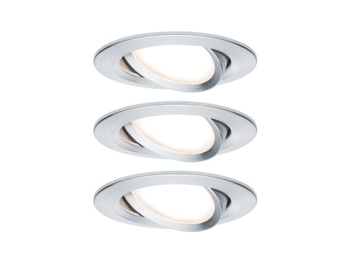 [90245946 1420443] Paulmann Einbauspot Nova Coin Set, 3 x 6 W, 2700 K, Chrom