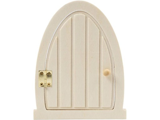 [90246001 1378062] Creativ Company Mini-Utensilien Elfentür / Wichteltür 13 x 10 cm, oval