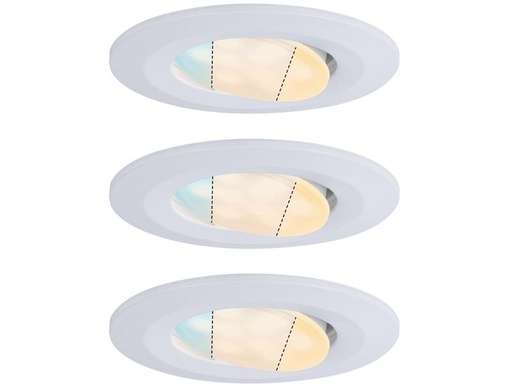 [90246023 1420469] Paulmann Einbauspot HomeSpa Calla Set, 3 x 5.5 W, 2700- 6500 K, Weiss