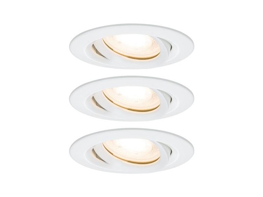 [90246026 1420437] Paulmann Einbauspot Nova Plus Set, 3 x 7 W, 2700 K, Weiss