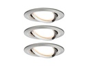 Paulmann Einbauspot Nova Coin 3-Stepdim Set, 3 x 6 W, 2700 K, Eisen