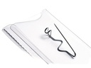 DURABLE Namensschild mit Wellennadel 40 x 75 mm, 100 Stück