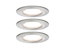 Paulmann Einbauspot Nova Plus Coin Starr Set, 3 x 6 W, 2700 K, Eisen