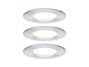 Paulmann Einbauspot Nova Coin Starr Set, 3 x 6 W, 2700 K, Chrom
