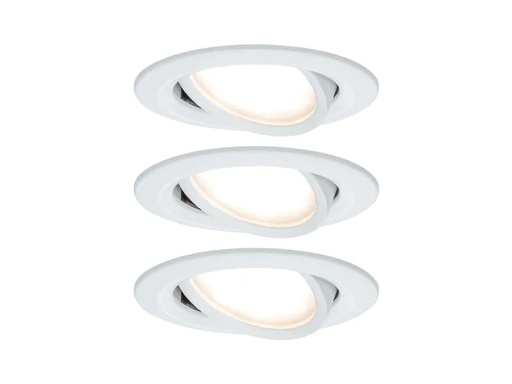 [90246197 1420442] Paulmann Einbauspot Nova Coin Set, 3 x 6 W, 2700 K, Weiss