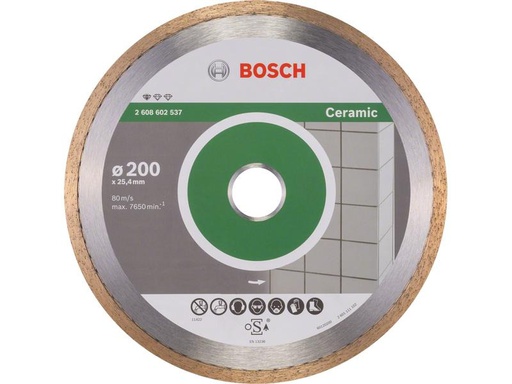 [90246225 1338417] Bosch Professional Diamanttrennscheibe Standard for Ceramic, 200 x 1.6 x 7 mm