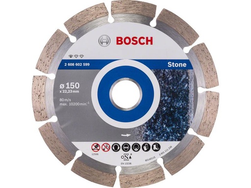 [90246326 1338425] Bosch Professional Diamanttrennscheibe Standard for Stone, 150 x 2 x 10 mm