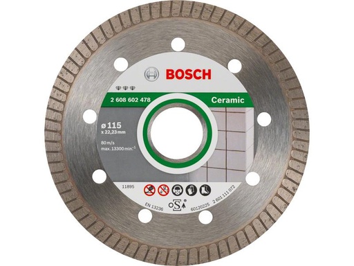 [90246355 1338413] Bosch Professional Diamanttrennscheibe Best for Ceramic, 115 x 1.4 x 7 mm