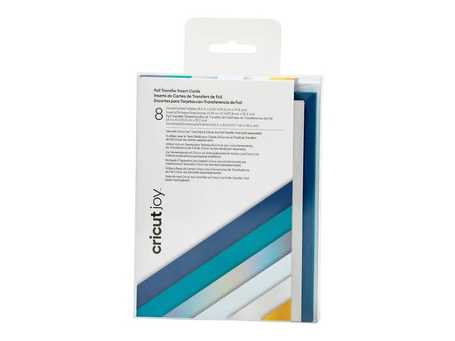 [90246356 1360722] Cricut Blankokarte Joy 11.4 x 15.9 cm Transfer, Teal/Blau, 8 Stück