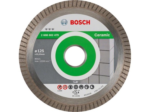 [90246359 1338414] Bosch Professional Diamanttrennscheibe Best for Ceramic, 125 x 1.4 x 7 mm