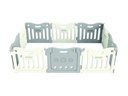 BABY CARE Laufgitter Melange Grey 2.19 m x 1.47 m x 63 cm