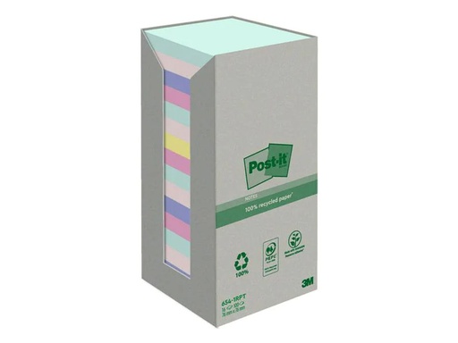 [90246379 1420618] Post-it Notizzettel Recycling Notes 7.6 x 7.6 cm, 16 Blöcke