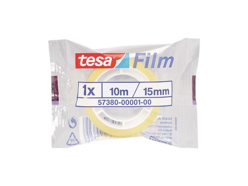 [90246475 1401146] tesa Klebeband Standard 15 mm x 10 m, 1 Rolle Transparent