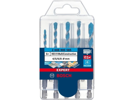 [90246533 1424954] Bosch Professional Bohrer-Set Expert HEX-9 MultiConstruction 5-teilig