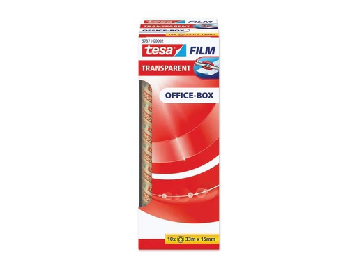 [90246569 1401124] tesa Klebeband Standard 15 mm x 33 m, 10 Rollen Transparent