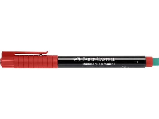 [90246729 1403099] Faber-Castell Permanent-Marker Multimark F, Rot
