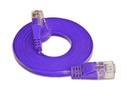 SLIM Slimpatchkabel RJ-45 - RJ-45, Cat 6, UTP, 1 m, Violett