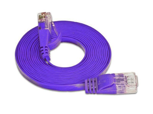 [90043000 314715] SLIM Slimpatchkabel RJ-45 - RJ-45, Cat 6, UTP, 1 m, Violett