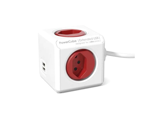 [90043010 473614] Allocacoc Tischsteckdosenleiste PowerCube Extended 4x T13 mit USB