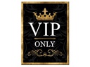 Nostalgic Art Haftmagnet Vip Only 1 Stück, Gold/Schwarz