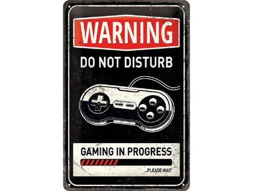 [90246817 1425527] Nostalgic Art Schild Gaming in Progress 20 x 30 cm, Metall