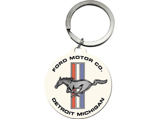 [90246833 1425475] Nostalgic Art Schlüsselanhänger Ford Mustang Ø 4 cm, Mehrfarbig