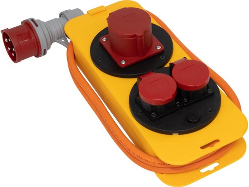 [90246842 1401542] Brennenstuhl Baustromverteiler K35 1x CEE/16-5 + 2x T25/5 2 m Zuleitung
