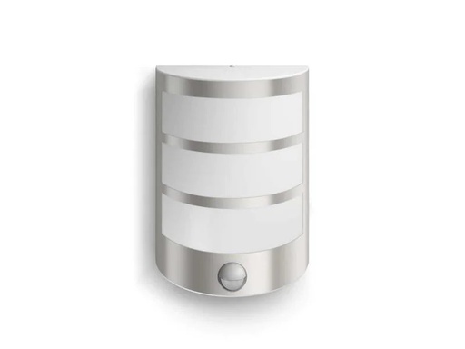 [90043020 423734] Philips myGarden Wandleuchte Python, 600 lm, Edelstahl + Bew.melder