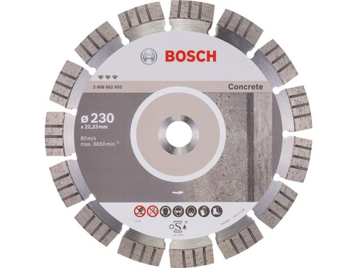 [90246925 1338436] Bosch Professional Diamanttrennscheibe Best for Concrete, 230 x 2.4 x 15 mm