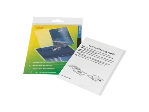 [90246927 1392238] dufco Siegelkarte Selbstlaminieren 6 Stück