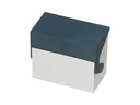 Styro Karteibox Caset A6 quer, Blau/Weiss