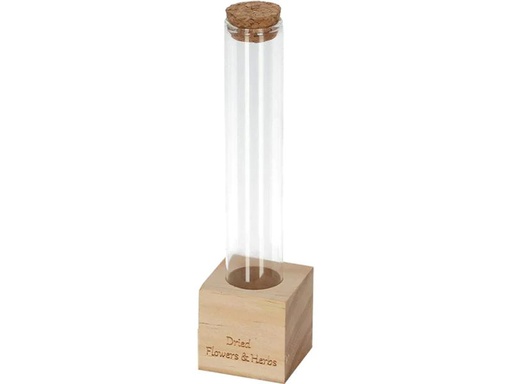 [90246949 1422402] Esschert Design Vase Reagenzglas S 16.5 cm, Nature/Transparent