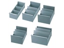 Styro Karteibox hoch A4, Grau