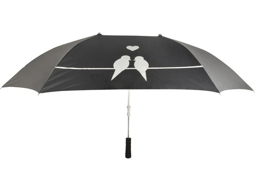 [90246965 1422427] Esschert Design Partner-Regenschirm XL Grau/Schwarz
