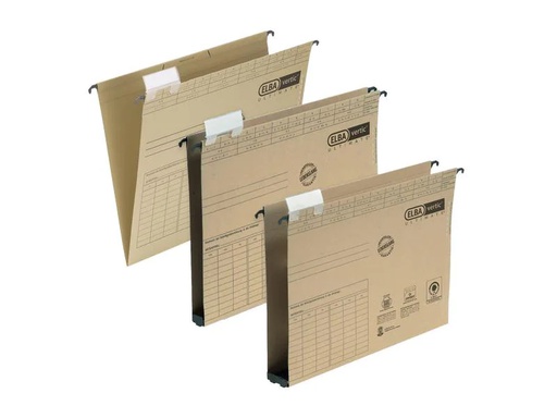 [90247024 1397740] Elba Hängeregister Ultimate 1 ohne Boden Braun, 25 Stk.