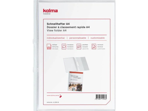 [90247037 1402286] Kolma Schnellhefter A4 Weiss