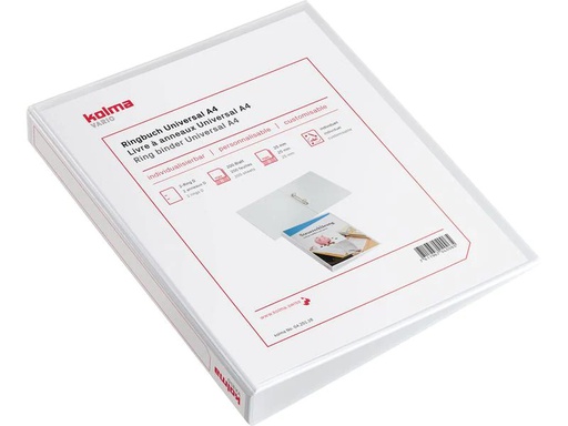 [90247088 1402259] Kolma Ringbuch Vario light Ø 4.3 cm, Weiss
