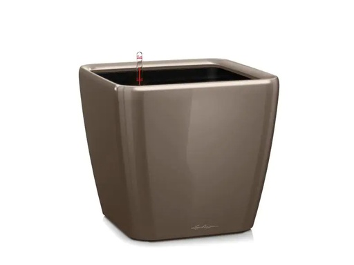 [90043043 992795] Lechuza Pflanzentopf Quadro Premium 21 LS Taupe