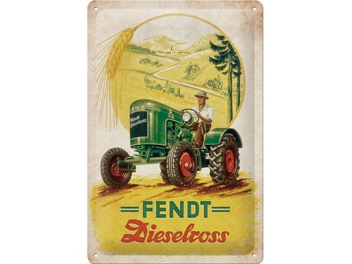[90247113 1425539] Nostalgic Art Schild Fendt Dieselross 20 x 30 cm, Metall