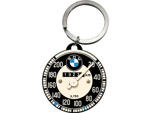 [90247123 1425476] Nostalgic Art Schlüsselanhänger BMW Ø 4 cm, Schwarz/Weiss