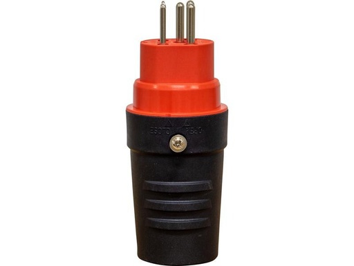[90247239 1401462] Brennenstuhl Montagestecker T15 IP55 Rot / Schwarz