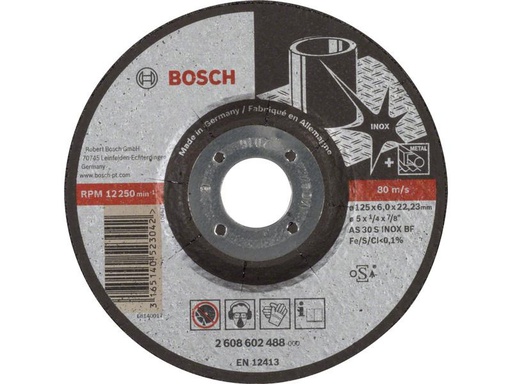 [90247257 1338415] Bosch Professional Schruppscheibe gekröpft Expert for Inox, 125 x 6 mm