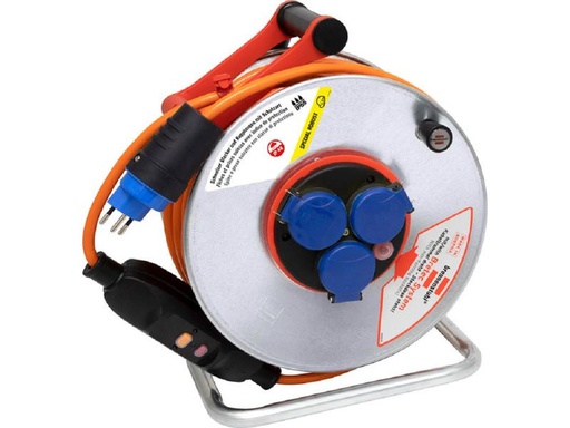 [90247265 1401516] Brennenstuhl Baustellen-Kabelrolle Garant SK 240 25 m FI + Bretec 3x T13