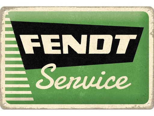 [90247296 1425538] Nostalgic Art Schild Fendt Service 20 x 30 cm, Metall