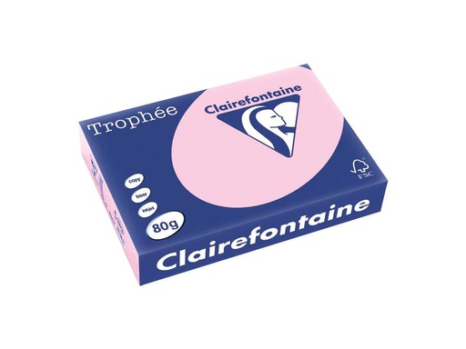 [90247351 1400020] Clairefontaine Kopierpapier Trophée Colored Copy FSC A4, Rosa, 80 g/m²