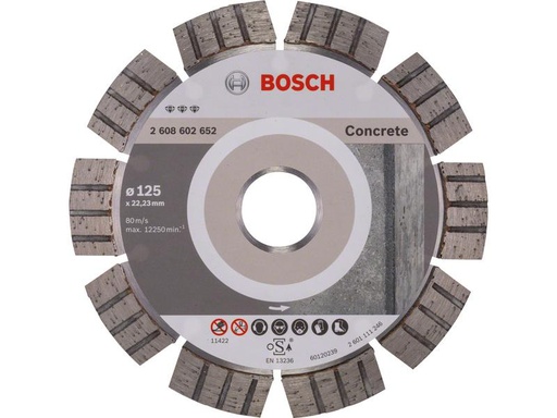 [90247379 1338434] Bosch Professional Diamanttrennscheibe Best for Concrete, 125 x 2.2 x 12 mm